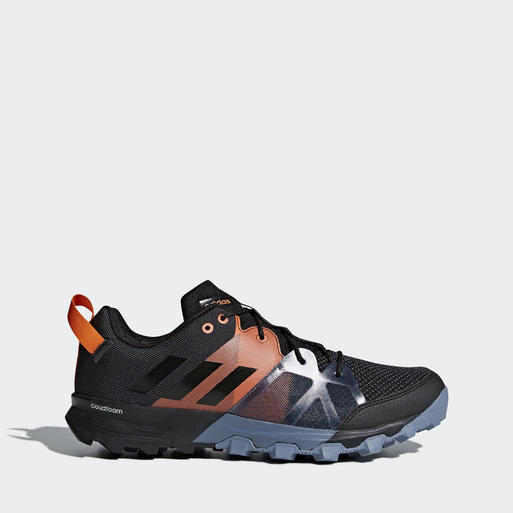 Adidas Kanadia 8.1 Trail - παπουτσια για τρεξιμο ανδρικα - Μαυρα/Βαθυ Γκρι/Μαυρα/Πορτοκαλι,Μέγεθος: